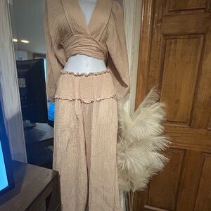 Zimmermann Beige Textured Fabric